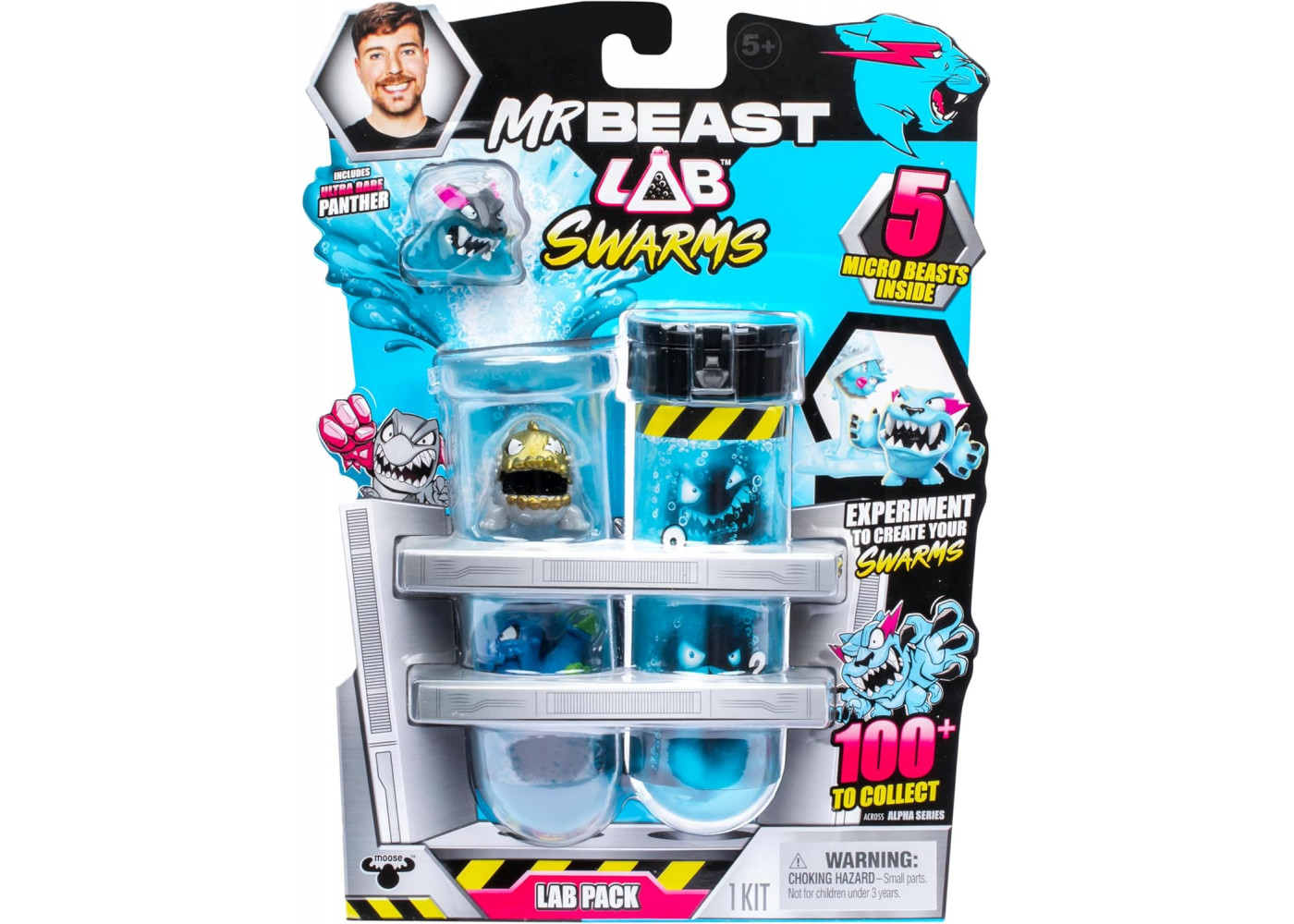 Набір-сюрприз Лабораторія Містера Біста MrBeast Lab Swarms Lab Pack Experiment Moose Toys 24708