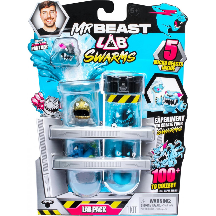 Набір-сюрприз Лабораторія Містера Біста MrBeast Lab Swarms Lab Pack Experiment Moose Toys 24708