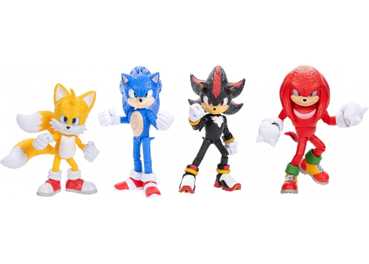 Набір 4 Фігурки Сонік 3 The Hedgehog Sonic 3 Movie Action Figures Knuckles Jakks 424104