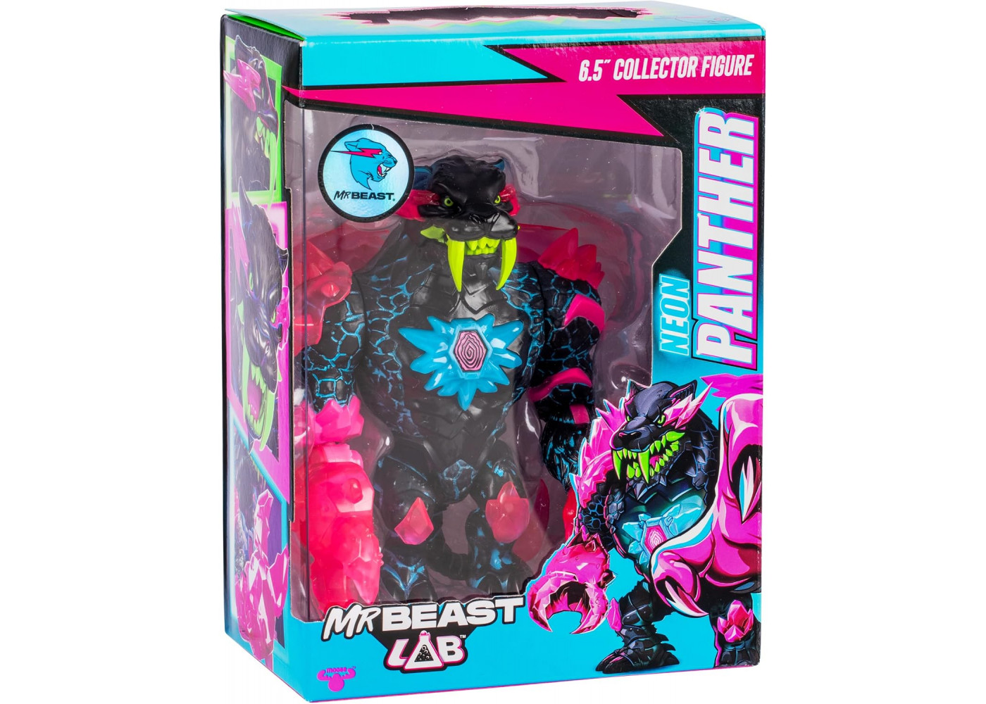 Фігурка Сюрприз Пантера Містер Біст MrBeast Lab Apex Beast Neon Panther Moose Toys 24759