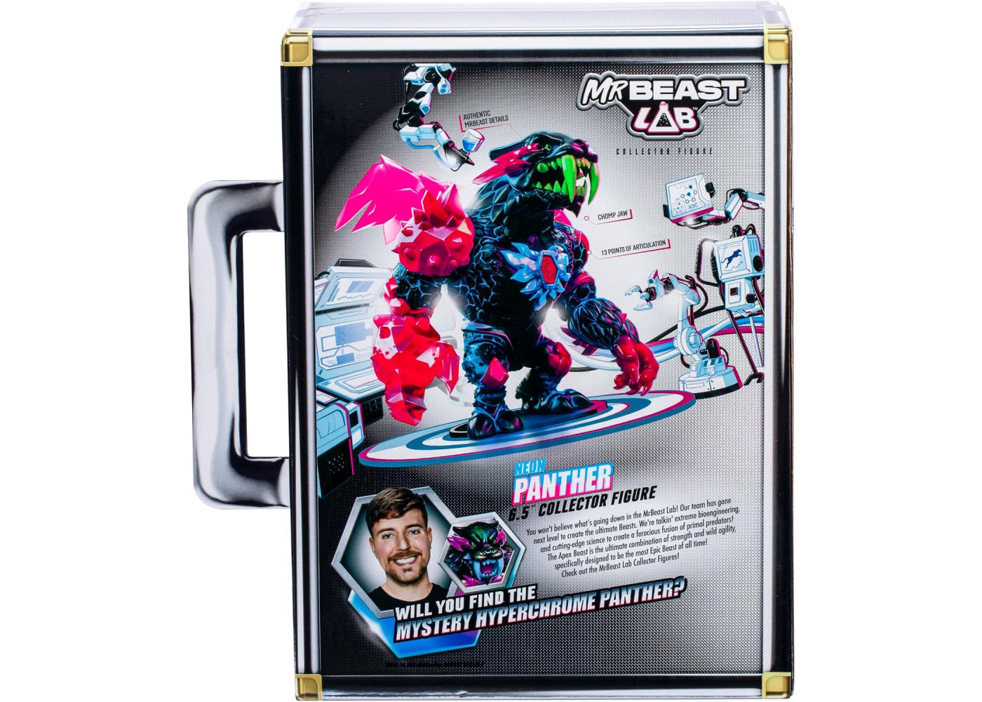 Фігурка Сюрприз Пантера Містер Біст MrBeast Lab Apex Beast Neon Panther Moose Toys 24759