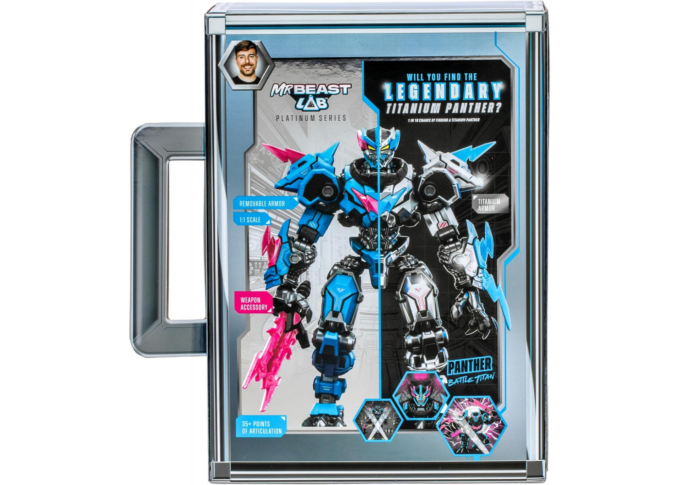 Фігурка Сюрприз Пантера Містер Біст MrBeast Lab Apex Beast Panther Moose Toys 24807