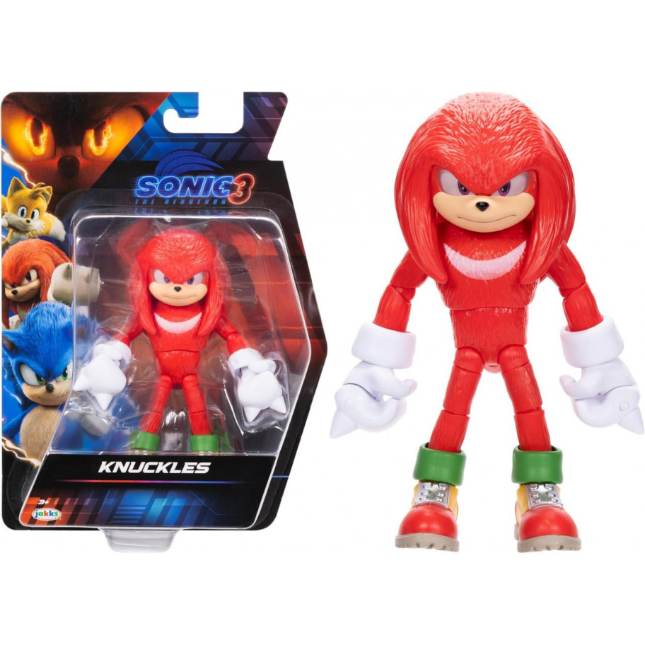 Фігурка Сонік Наклз The Hedgehog Sonic 3 Movie Action Figures Knuckles Jakks 424034