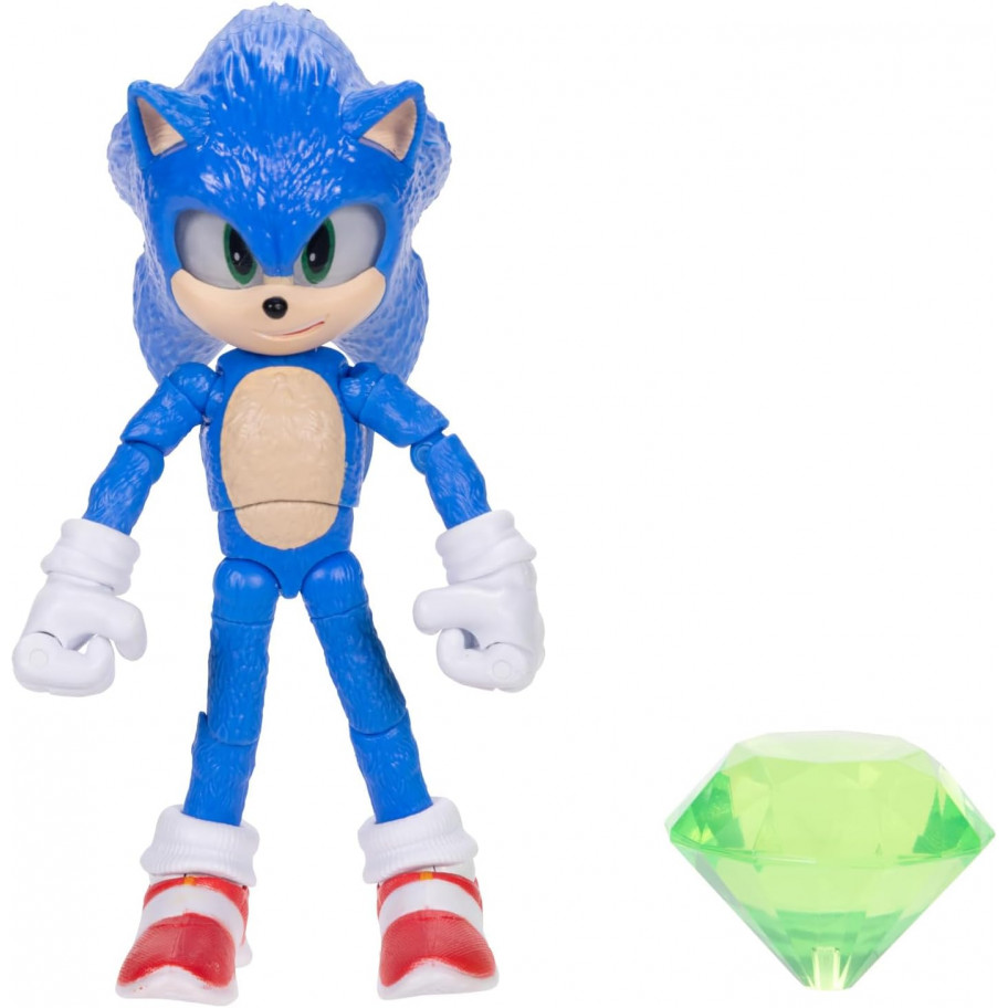 Фігурка Їжачок Соник 3 зі Смарагдом Sonic The Hedgehog Sonic 3 with Emerald Jakks 42952