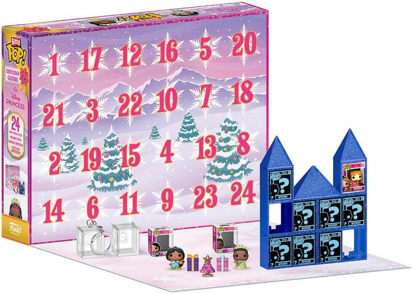 Фігурки Фанко 24 шт Адвент Календар Принцеси Діснея Advent Calendar Disney Princess Funko 87001