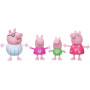 Набор Фигурок Свинка Пеппа Семья Пеппы Пижамная Вечеринка Peppa Pig Family Bedtime 4-Pack Pajama Outfits Hasbro  F2192