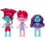 Набір Фігурки Тролі 3 шт Trolls Band Together Trendsettin Trio Mattel HNM62