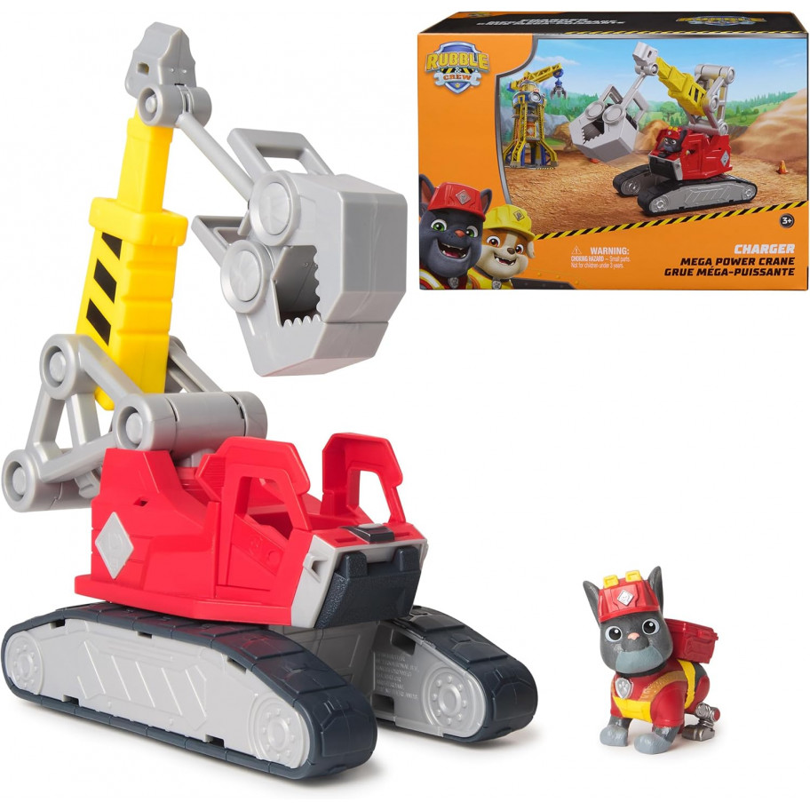 Машинка Кран Чарджера Щенячий Патруль Paw Patrol Charger's Mega Power Crane Spin Master 6073304