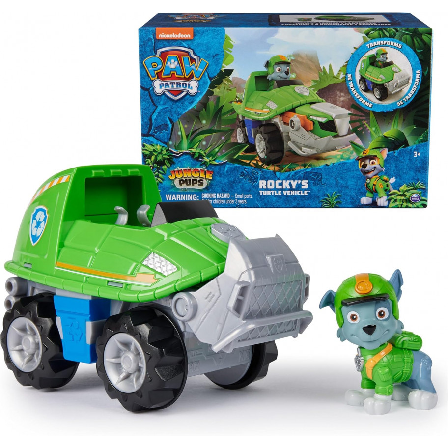 Машинка з Фігуркою Роккі Щенячий Патруль Paw Patrol Rescue Rocky Spin Master 6069249