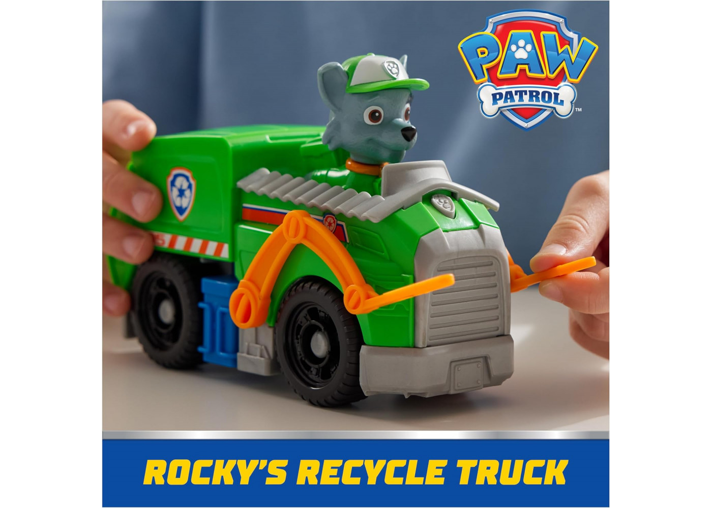 Машинка с Фигуркой Рокки Мусоровоз Щенячий Патруль Paw Patrol Rocky Recycle Truck Spin Master 6071213
