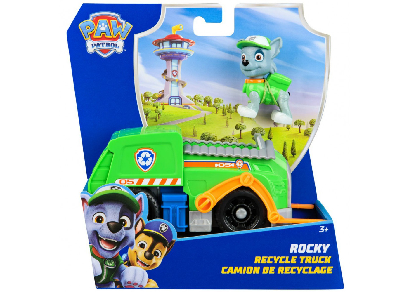 Машинка с Фигуркой Рокки Мусоровоз Щенячий Патруль Paw Patrol Rocky Recycle Truck Spin Master 6071213