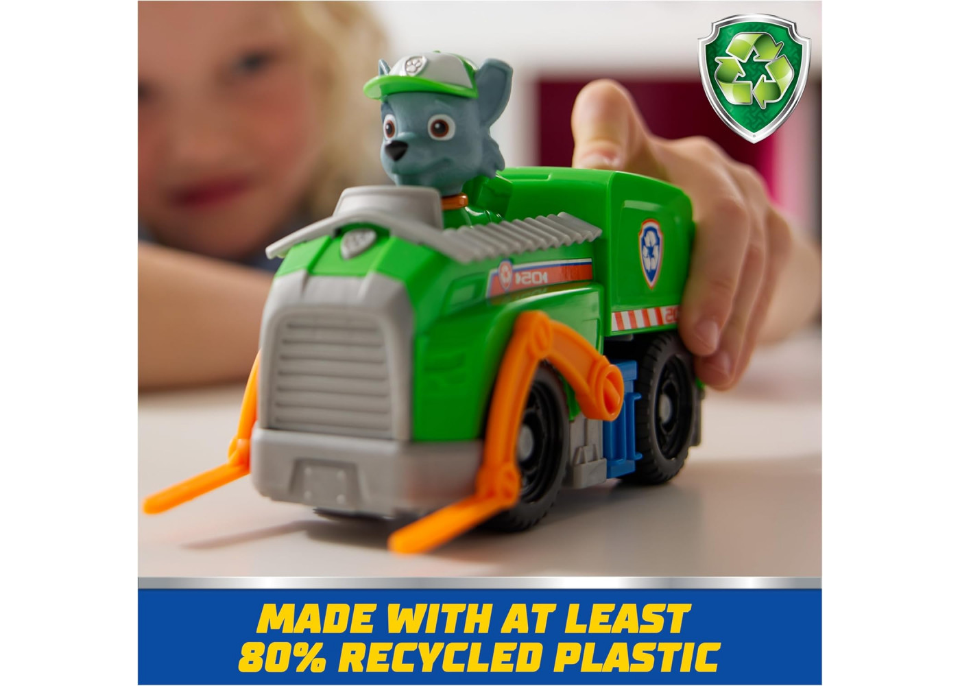 Машинка с Фигуркой Рокки Мусоровоз Щенячий Патруль Paw Patrol Rocky Recycle Truck Spin Master 6071213