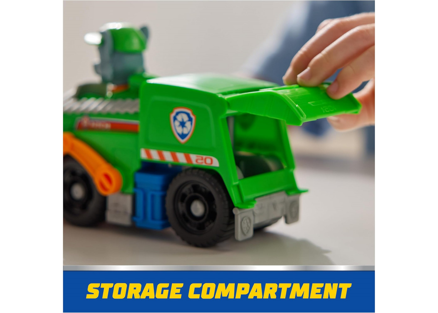 Машинка с Фигуркой Рокки Мусоровоз Щенячий Патруль Paw Patrol Rocky Recycle Truck Spin Master 6071213