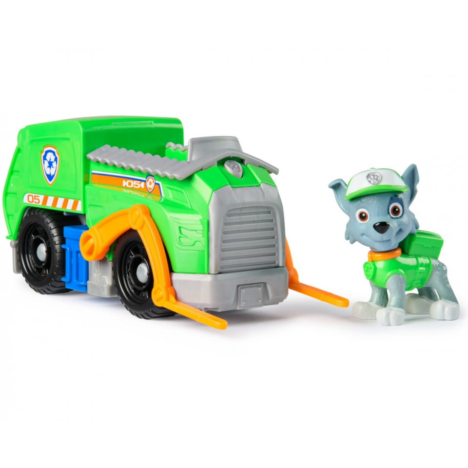 Машинка з Фігуркою Рокки Сміттєвоз Щенячий Патруль Paw Patrol Rocky Recycle Truck Spin Master 6071213