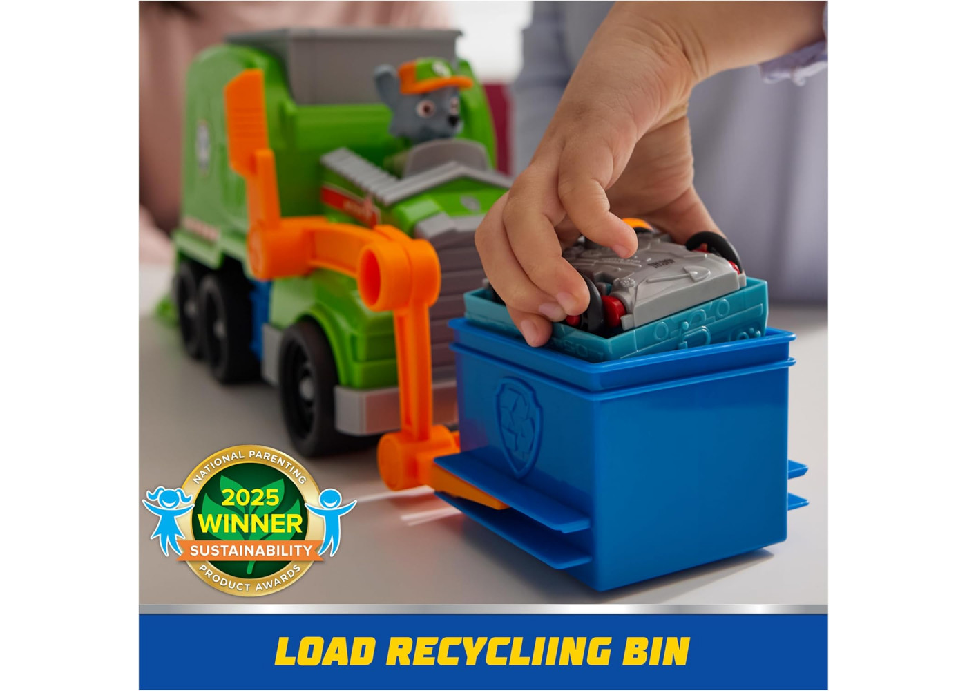 Машинка с Фигуркой Рокки Мусоровоз Щенячий Патруль Paw Patrol Rocky Recycle Truck Spin Master 6071474