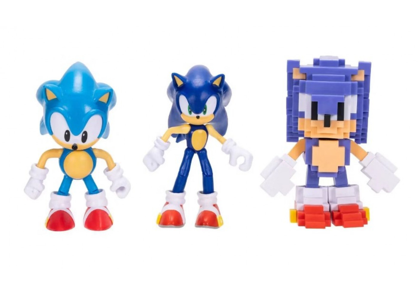 Набір 3 Фігурки Їжачок Сонік Sonic The Hedgehog 35 Aniversario Jakks 43141