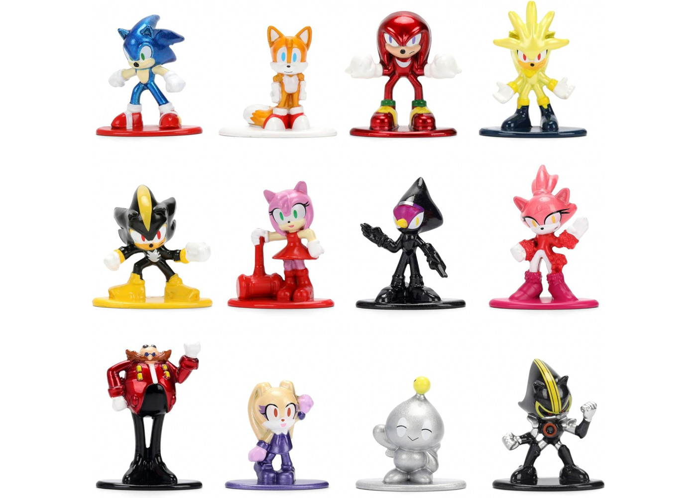 Набір 12 Фігурок Їжак Сонік 3 Sonic The Hedgehog Nano Metalfigs Series 3 Jada Toys 37353