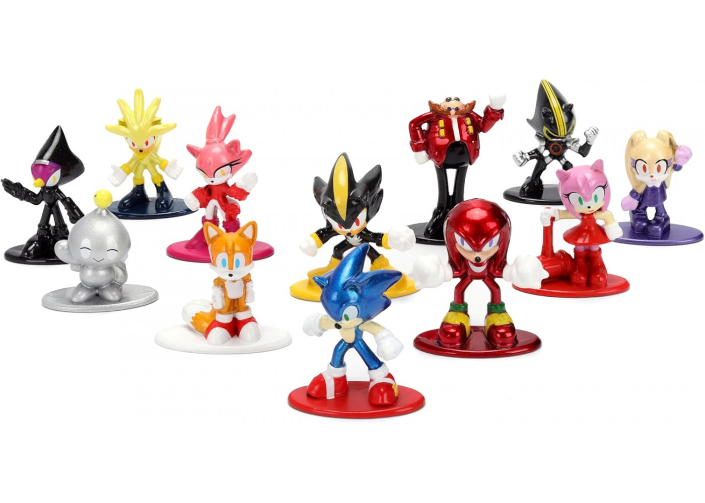 Набір 12 Фігурок Їжак Сонік 3 Sonic The Hedgehog Nano Metalfigs Series 3 Jada Toys 37353