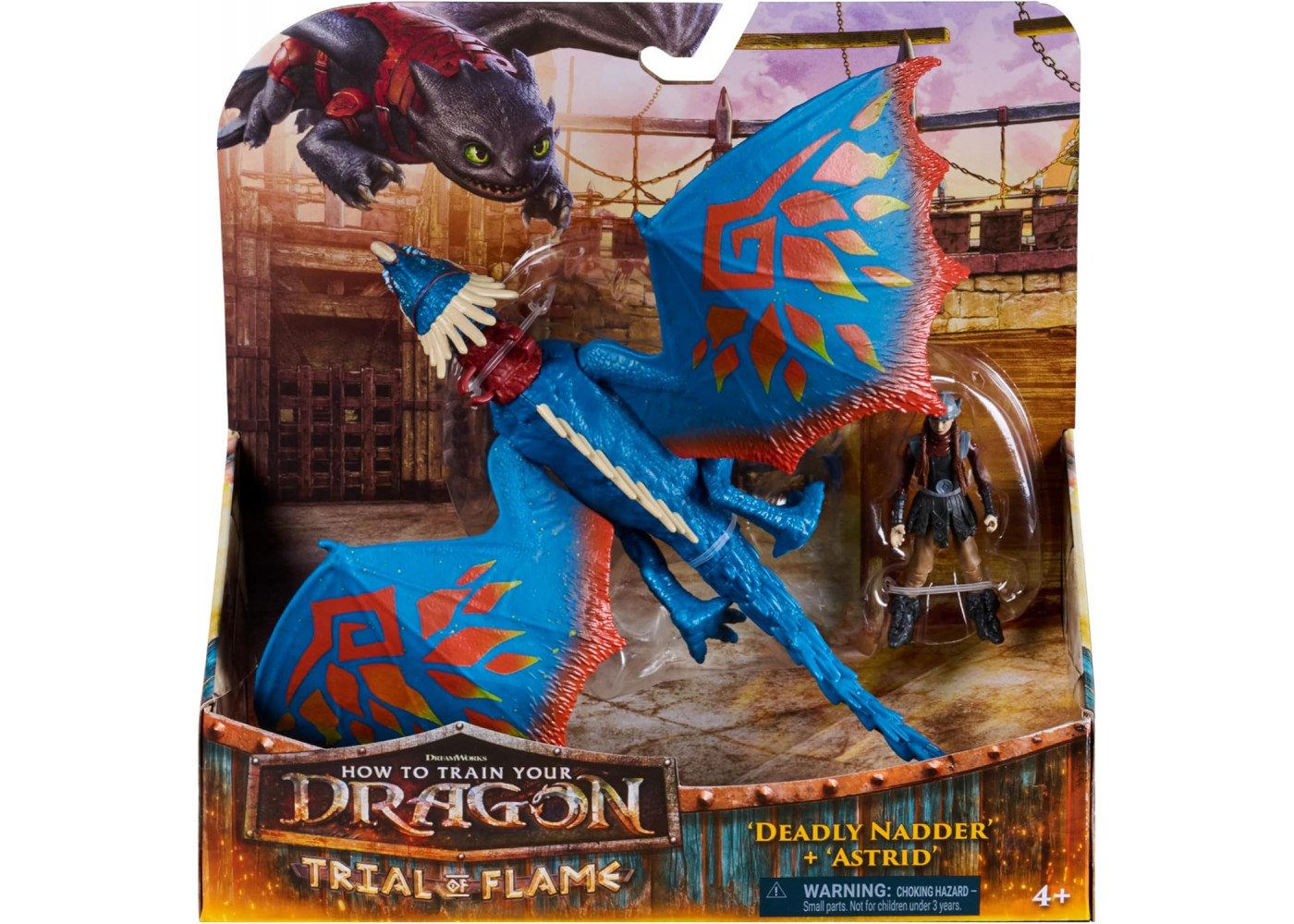 Фигурки Дракон Вертлявый Верть и Всадник Астрид DreamWorks Dragons Deadly Nadder and Astrid Spin Master 6075558