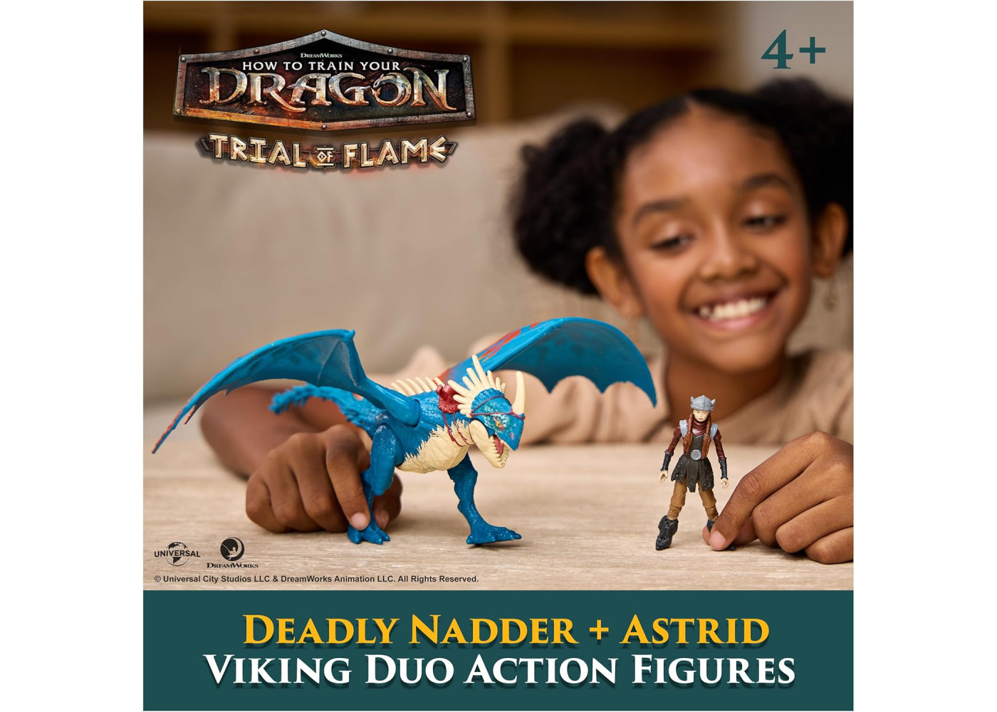 Фигурки Дракон Вертлявый Верть и Всадник Астрид DreamWorks Dragons Deadly Nadder and Astrid Spin Master 6075558