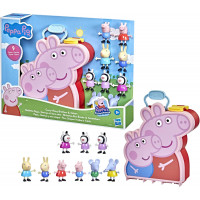 Набір Свинка Пеппа 9 фігурок у Кейсі Peppa Pig Peppa's Adventures Carry-Along Brothers & Sisters Hasbro F2173