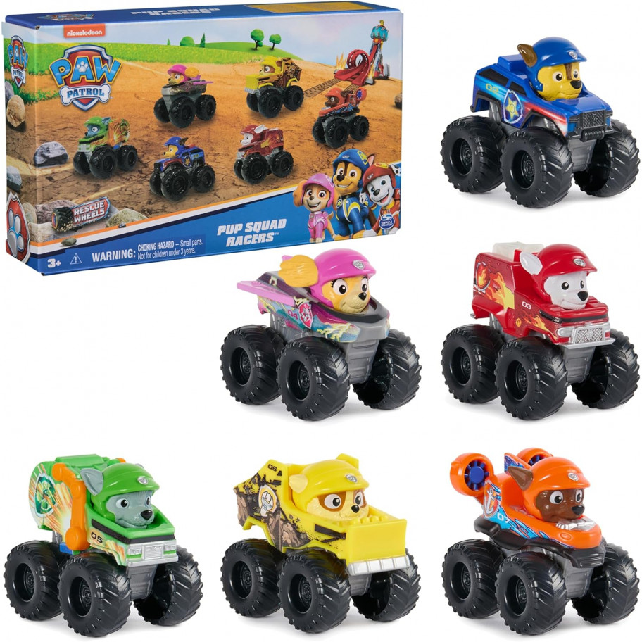Набір Щенячий Патруль 6 фігурок Paw Patrol 6-Piece Pup Squad Racers Spin Master 6071032