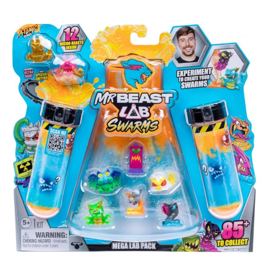 Набір-сюрприз Лабораторія Містера Біста (Уцінка) MrBeast Lab Swarms Collectible Micro Beasts Moose Toys B24752