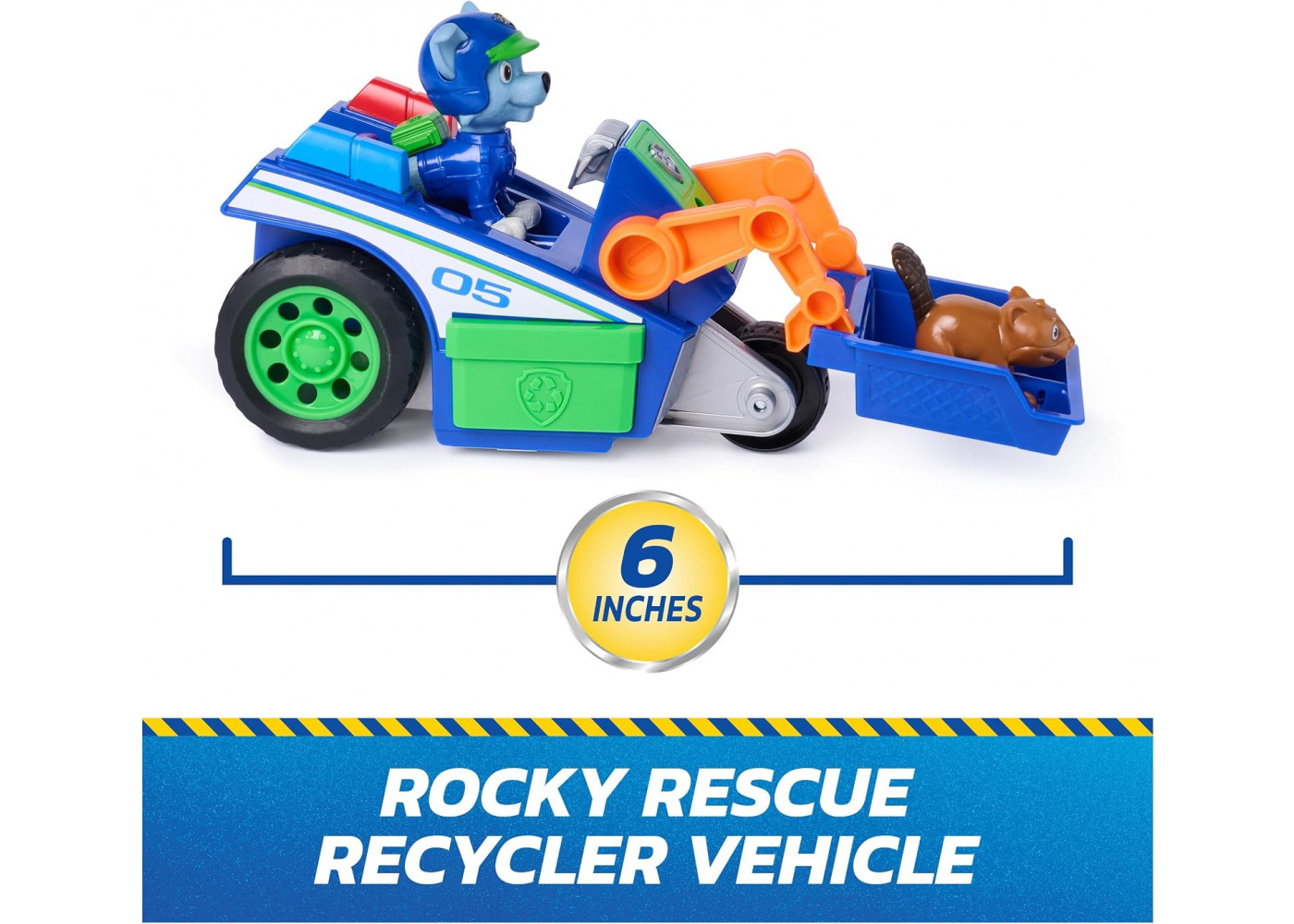 Щенячий Патруль Роккі та Рятувальна Машинка Сміттєвоз Paw Patrol Rocky Search and Rescue 6075461