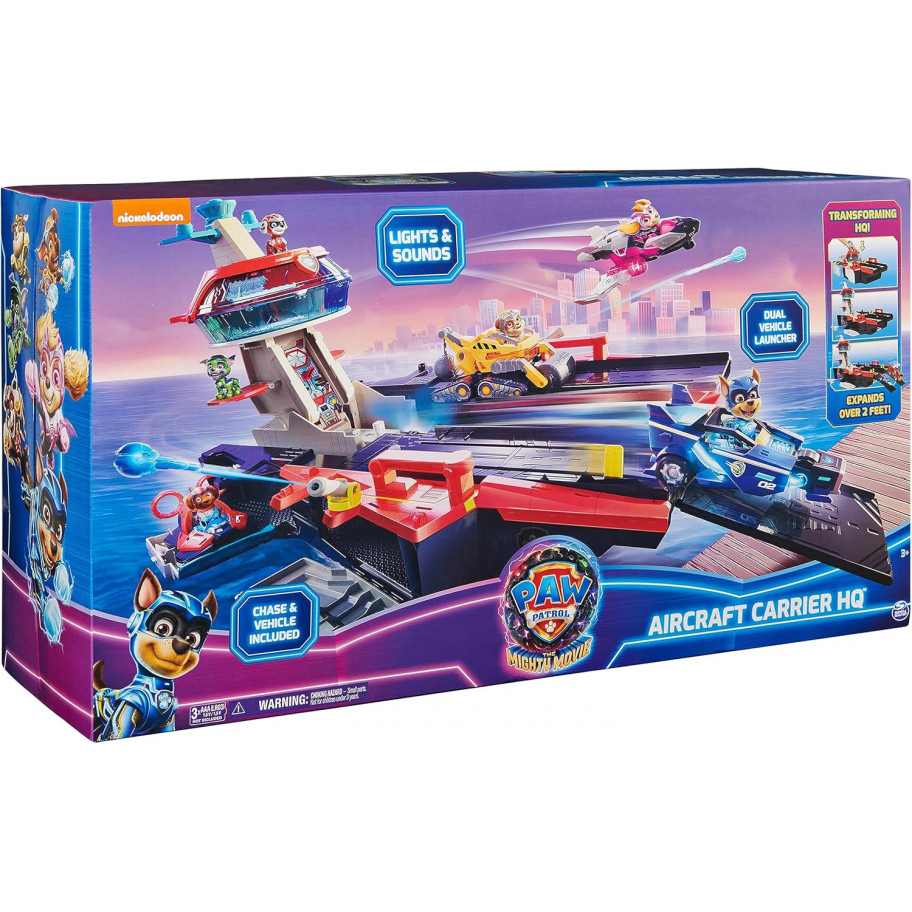 Щенячий Патруль Штаб Авіаносця зі звуком та світлом Paw Patrol Aircraft Carrier HQ Spin Master 6067526