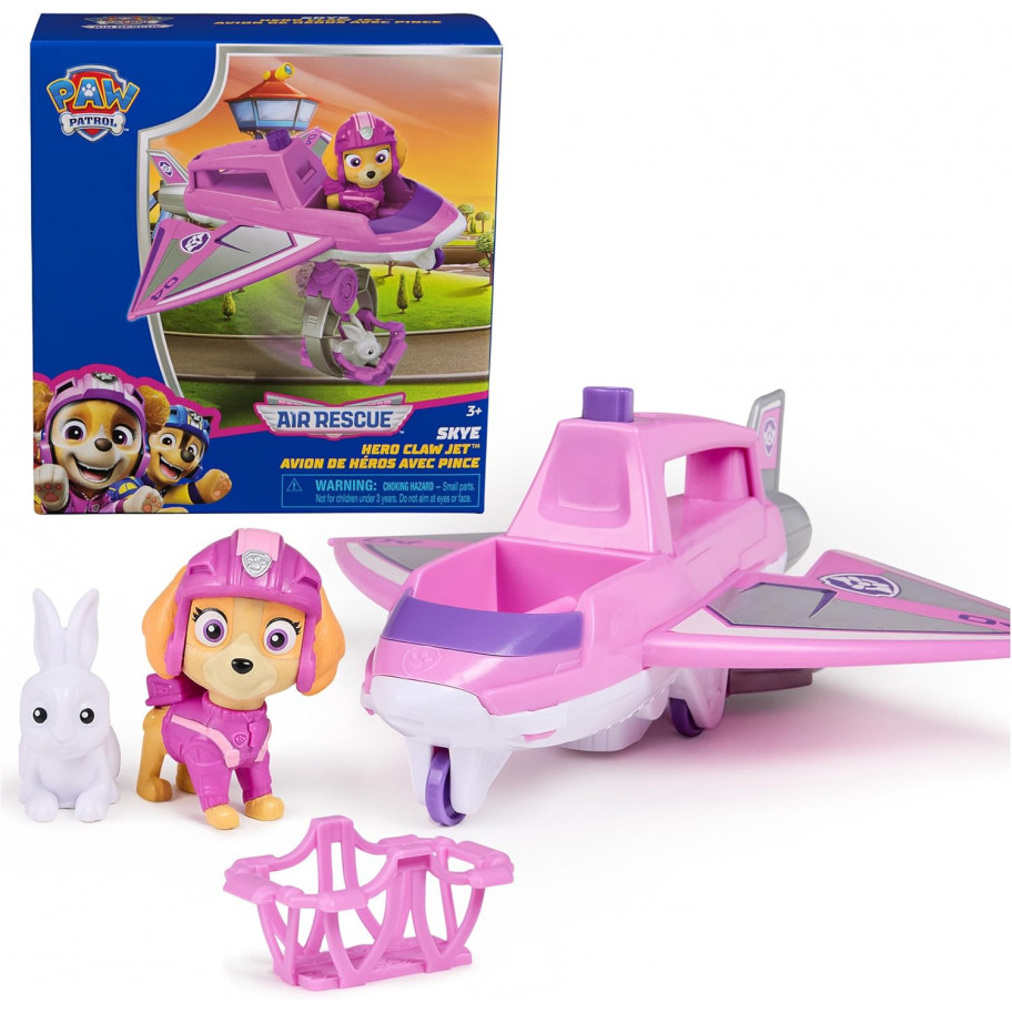 Щенячий Патруль Скай та Рятувальний Літак з Рухомою Клішнею Paw Patrol Skye Air Rescue Spin Master 6071473