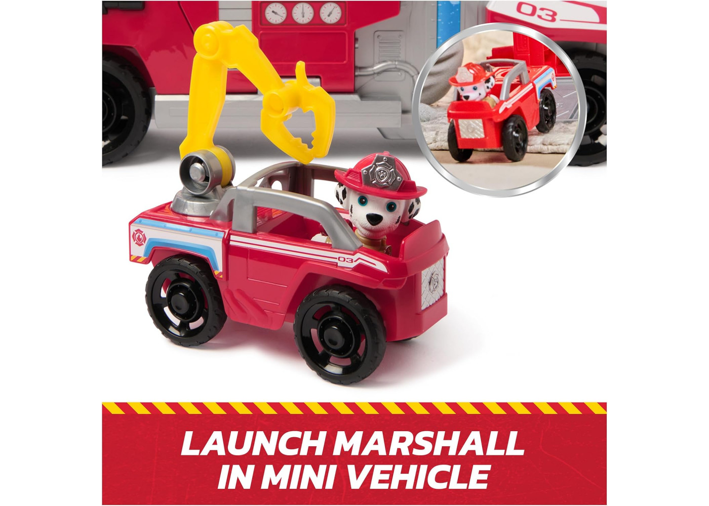 Щенячий Патруль Маршал Пожарная Машинка Paw Patrol Fire Rescue with Marshall Spin Master 6072639