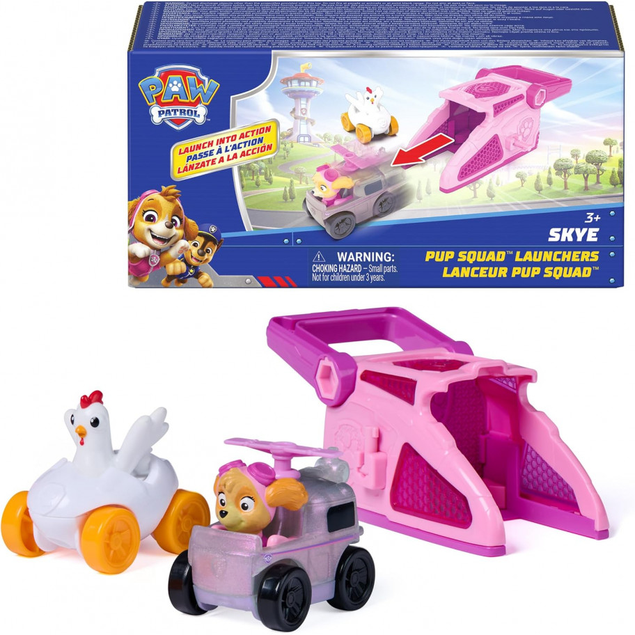 Пускова Установка Щенячий Патруль Скай Paw Patrol Pup Squad Launchers Skye and Chickaletta Spin Master 6074808