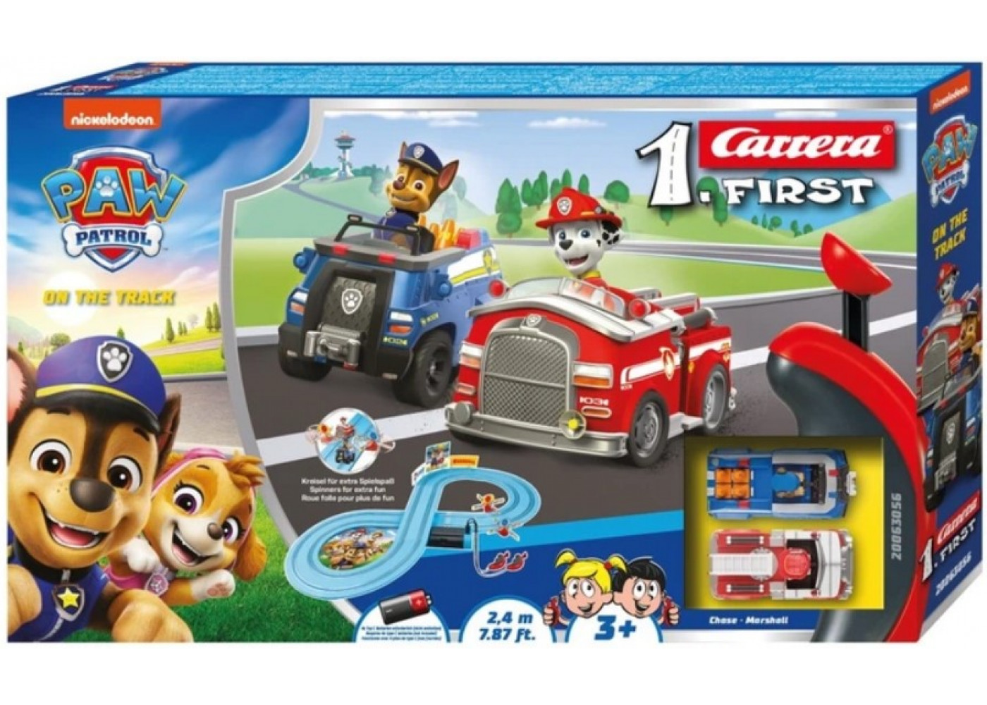 Трек Щенячий Патруль Гоночна Траса 2.4 м з Маршаллом та Чейзом Paw Patrol Race Track First Carrera 20063056
