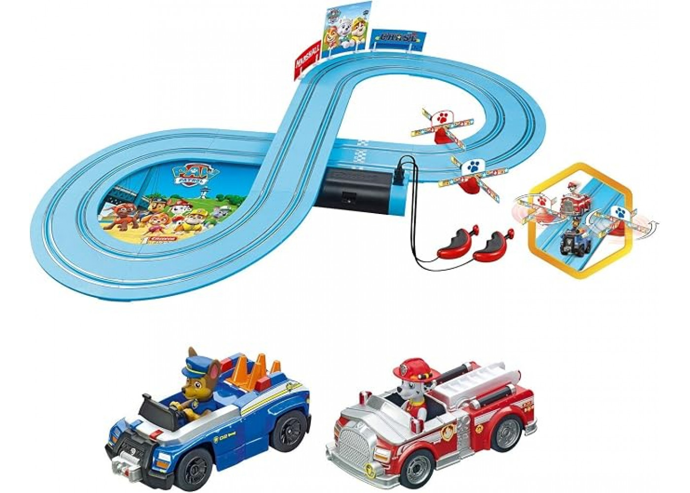 Трек Щенячий Патруль Гоночна Траса 2.4 м з Маршаллом та Чейзом Paw Patrol Race Track First Carrera 20063056