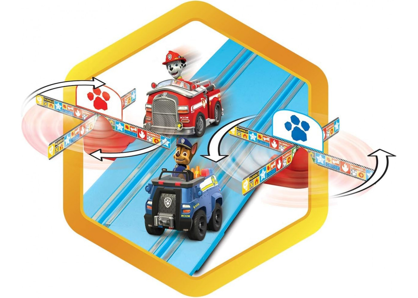 Трек Щенячий Патруль Гоночна Траса 2.4 м з Маршаллом та Чейзом Paw Patrol Race Track First Carrera 20063056