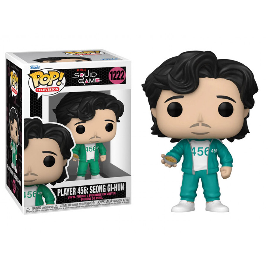 Фігурка Фанко Гра в Кальмара Гравець 456 Сон Гі Хун №1222 Squid Game Player 456 Seong Gi-hun Funko 64795