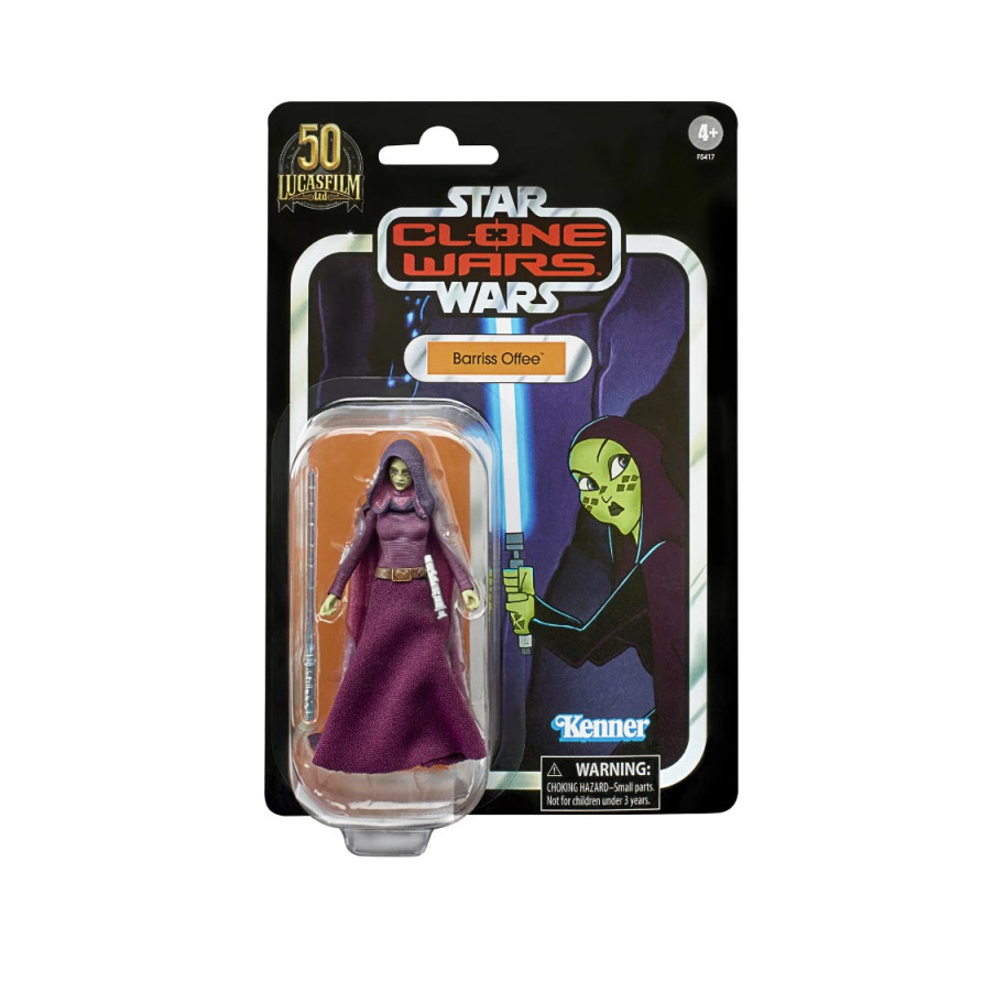 Фігурка Барріс Оффі Війна Клонів Зоряні Війни Star Wars Vintage Clone Wars Barriss Offee Hasbro F5417