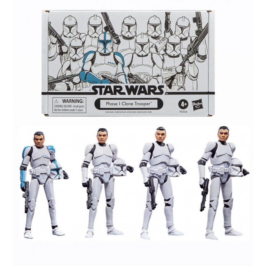 Набір 4 Фігурки Солдат-Клон Зоряні Війни Star Wars The Vintage Clone Trooper Hasbro F5554