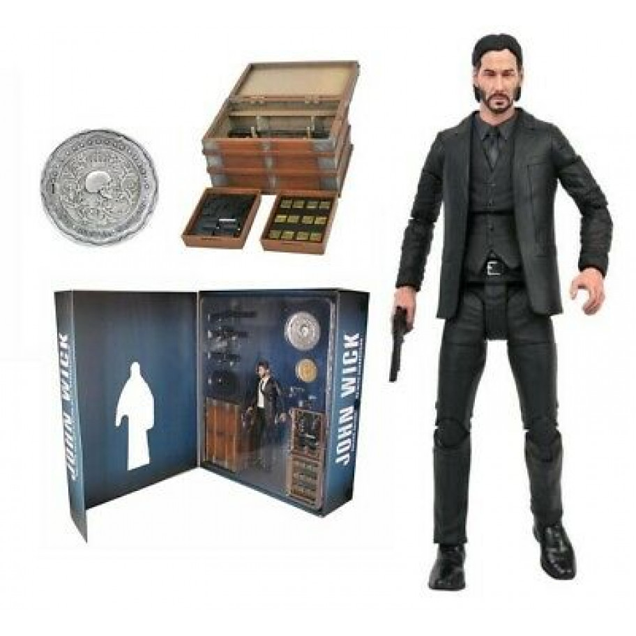 Фигурка Джон Уик Делюкс с Аксессуарами John Wick Deluxe Diamond Select DC84192