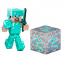 Фигурка Майнкрафт Стив в Алмазной Броне Minecraft Stive Diamond Armor Jazwares 16504