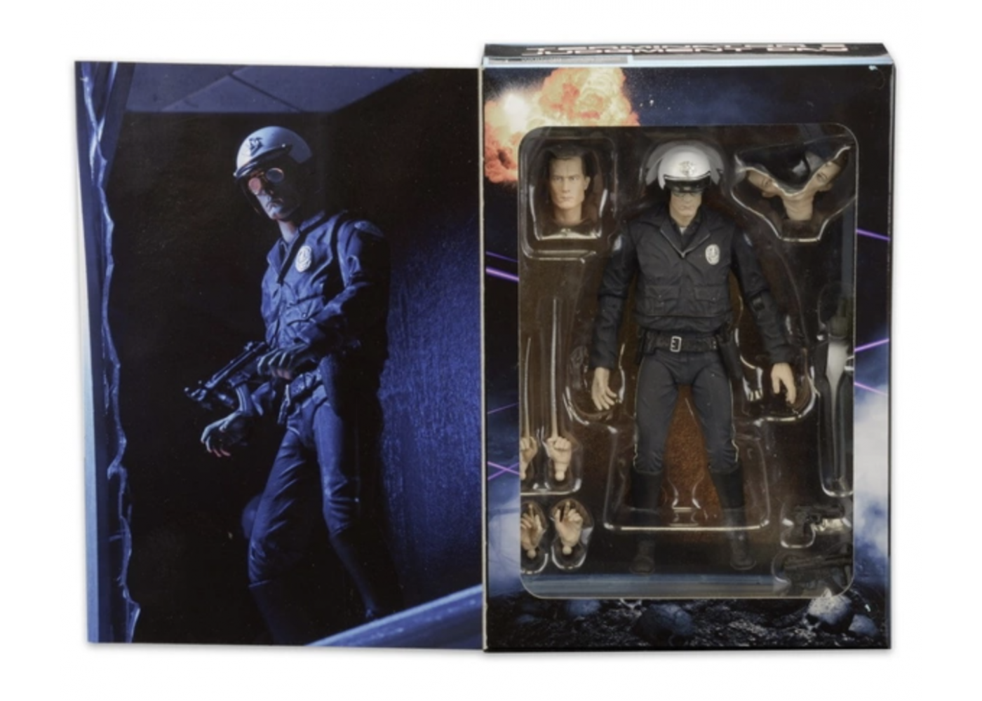 Фигурка Т-1000 Терминатор 2 Судный День Terminator T-1000 Motorcycle Cop NECA 51914