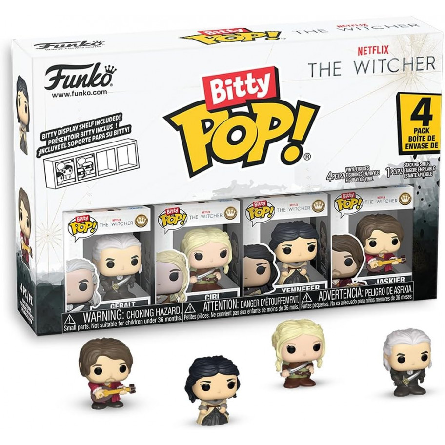 Фанко Бітті Відьмак Funko Bitty Pop The Witcher Geralt Jaskier Ciri and Yennefer Funko 86125