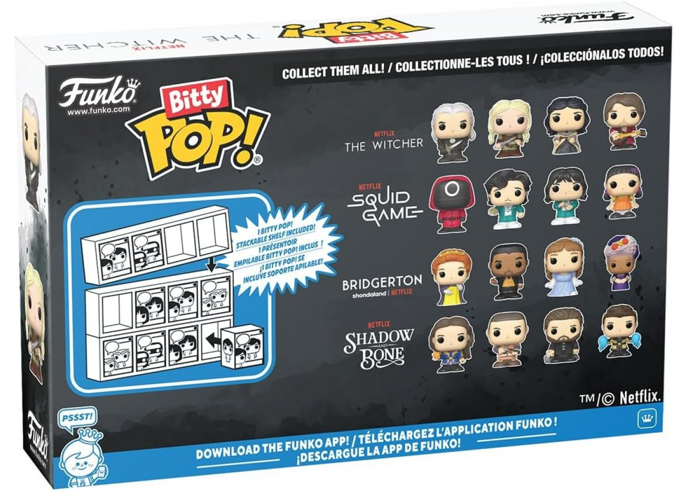 Фанко Битти Ведьмак Funko Bitty Pop The Witcher Geralt Jaskier Ciri and Yennefer Funko 86125