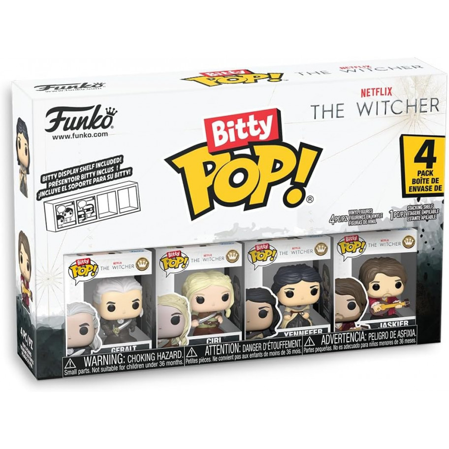 Фанко Битти Ведьмак Funko Bitty Pop The Witcher Geralt Jaskier Ciri and Yennefer Funko 86125