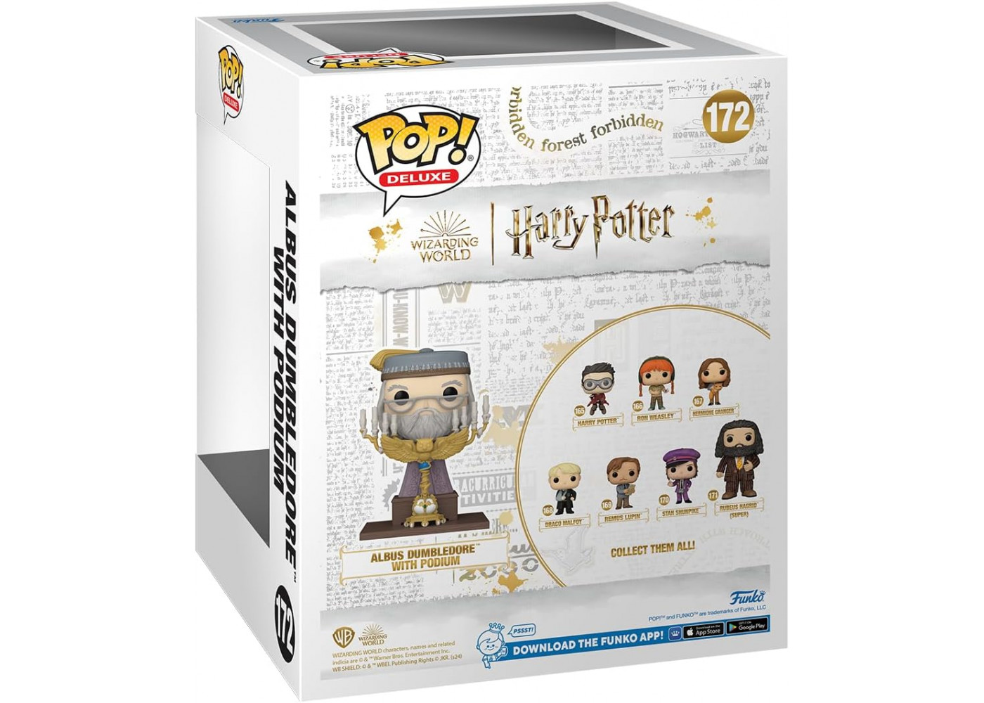 Фигурка Фанко Альбус Дамблдор с подиумом №172 Harry Potter Albus Dumbledore with Podium Funko 76002