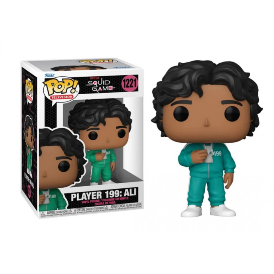 Фігурка Фанко Гра Кальмара Гравець 199 Алі №1221 Squid Game Player 199 Ali Funko 64794