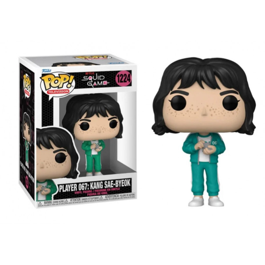 Фігурка Фанко Гра Кальмара Гравець 067 Кан Се-Бек №1224 Squid Game Player 067 Kang SAE-Byeok Funko 64797