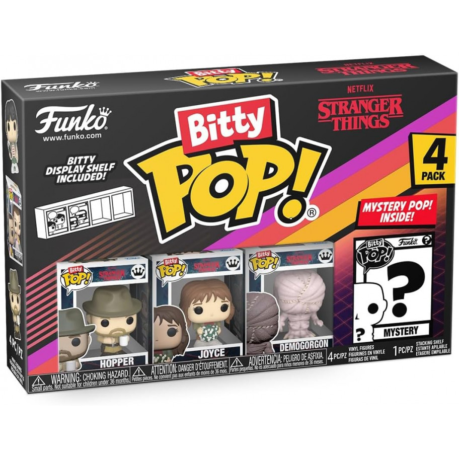 Фанко Бітті Дивні Дива Хопер Джойс Демогоргон Stranger Things Hopper Joyce Demogorgon Bitty Pop Funko 83664