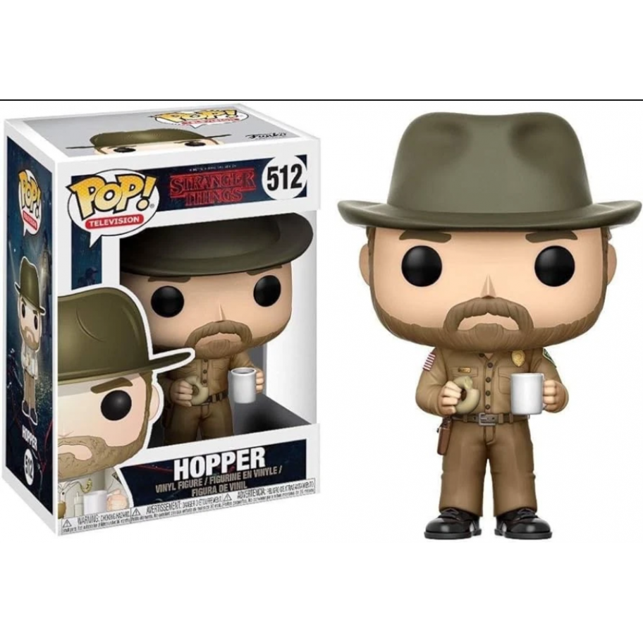 Фігурка Фанко Хоппер з Пончиком Дивні Дива №512 Stranger Things Hopper with Donut Funko 14425