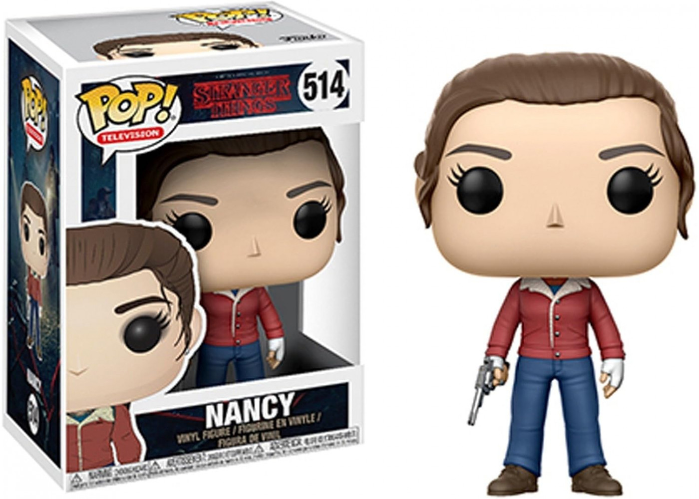 Фигурка Фанко Нэнси с пистолетом Странные Дела №514 Stranger Things Nancy with Gun Funko 14427 Фигурка Фанко Нэнси с пистолетом Странные Дела №514 Stranger Things Nancy with Gun Funko 14427